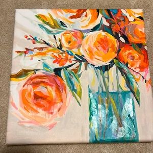 Flower bouquet wall decor